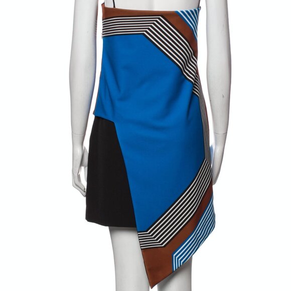 Milly Colorblock Mini Dress, Sz 6 Stretch - Picture 2 of 5